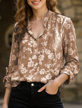 Loose Casual Sequin Pocket Shirt