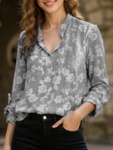 Loose Casual Sequin Pocket Shirt