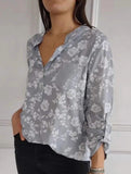 Loose Casual Sequin Pocket Shirt