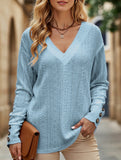 Button-down lace embroidered shirt