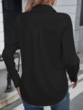 Casual mid-length white shirt