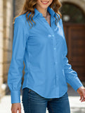 Casual mid-length white shirt