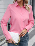 Casual mid-length white shirt
