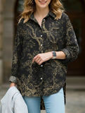 Digital Printed Casual Irregular Shirt