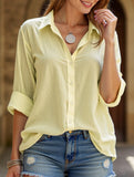 Casual tops button-down shirts