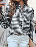 Vintage Contrast Button-Down Shirt