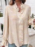 Vintage Contrast Button-Down Shirt