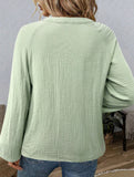 Fashionable design V-neck embroidered top