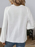 Fashionable design V-neck embroidered top