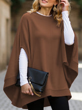 Fashionable loose batwing sleeve knitted top
