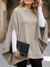Fashionable loose batwing sleeve knitted top