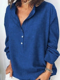 Loose long-sleeved casual shirt