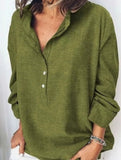 Loose long-sleeved casual shirt