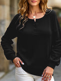Casual loose button waist T-shirt