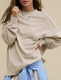 Loose casual crew neck top