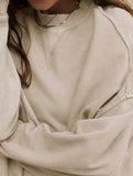 Loose casual crew neck top
