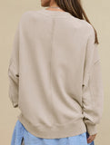 Loose casual crew neck top