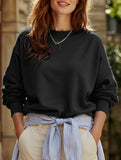 Loose casual crew neck top