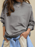 Loose casual crew neck top