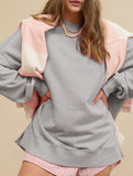 Loose casual crew neck top