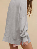 Loose casual crew neck top