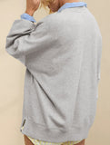 Loose casual crew neck top