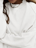 Loose casual crew neck top