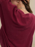 Loose casual crew neck top