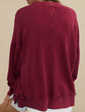 Loose casual crew neck top