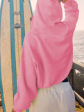 Sports Hoodie Zip-up Drawstring Long Sleeve Top
