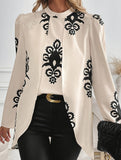 Retro autumn and winter long-sleeved shirt
