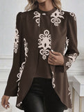 Retro autumn and winter long-sleeved shirt