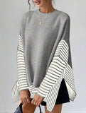 Versatile Loose Cape Bat Sleeve Sweater