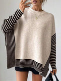 Versatile Loose Cape Bat Sleeve Sweater
