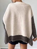 Versatile Loose Cape Bat Sleeve Sweater