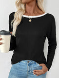 Sexy open-back bow design T-shirt