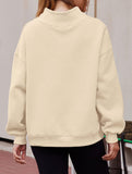 Pullover sweatshirt casual sweatshirt fleece top