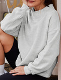 Pullover sweatshirt casual sweatshirt fleece top