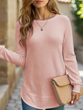 FASHION LOOSE ROUND NECK LONG SLEEVE SWEATSHIRT