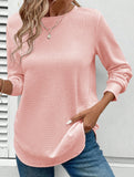 FASHION LOOSE ROUND NECK LONG SLEEVE SWEATSHIRT