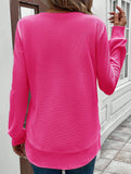 FASHION LOOSE ROUND NECK LONG SLEEVE SWEATSHIRT