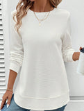 FASHION LOOSE ROUND NECK LONG SLEEVE SWEATSHIRT