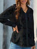 Loose casual oversized hollow shirt