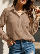 Loose casual oversized hollow shirt