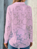 Loose casual oversized hollow shirt