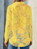 Loose casual oversized hollow shirt