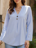 Simple solid color loose straight shirt
