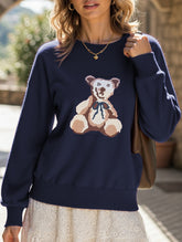 Casual woolen long-sleeved shirt sweater