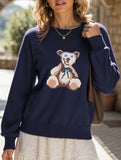 Casual woolen long-sleeved shirt sweater