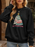 Casual Letter Fun Crew Neck Sweatshirt